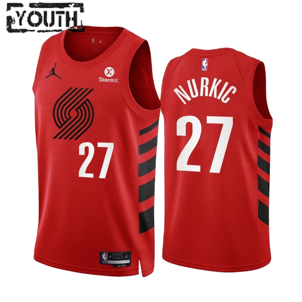 Portland Trail Blazers Trikot Jusuf Nurkic 27 2022-23 Statement Edition Rot Swingman - Kinder Portland Trail Blazers Trikot Jusuf Nurkic 27 2022-23 Statement Edition Rot Swingman - Kinder